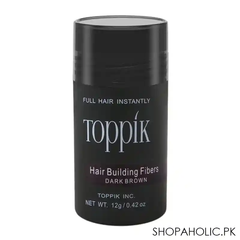 toppik hair building fibers, dark brown, 12g main image