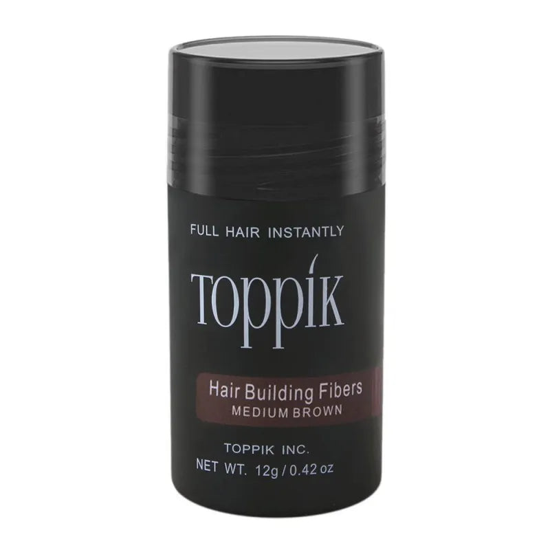 toppik hair building fibers, medium brown, 12g main image