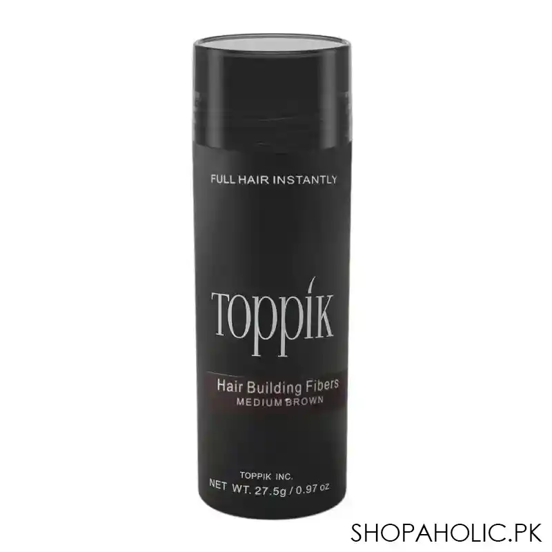 toppik hair building fibers, medium brown, 27.5g main image