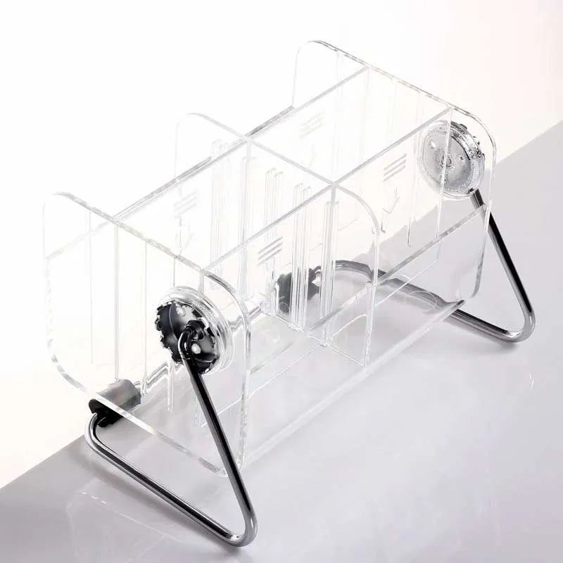 transparent acrylic desktop remote controller storage box cosmetic organizer image2