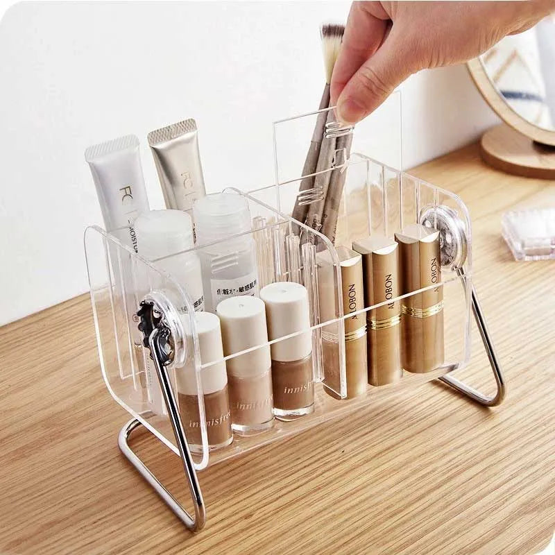 transparent acrylic desktop remote controller storage box cosmetic organizer main image