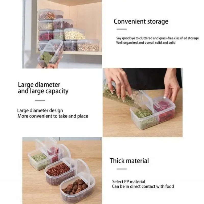 transparent spice storage box image2