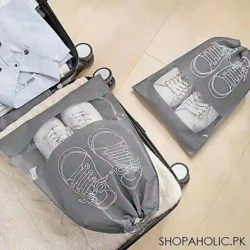 travel shoes storage bag closet organizer image4