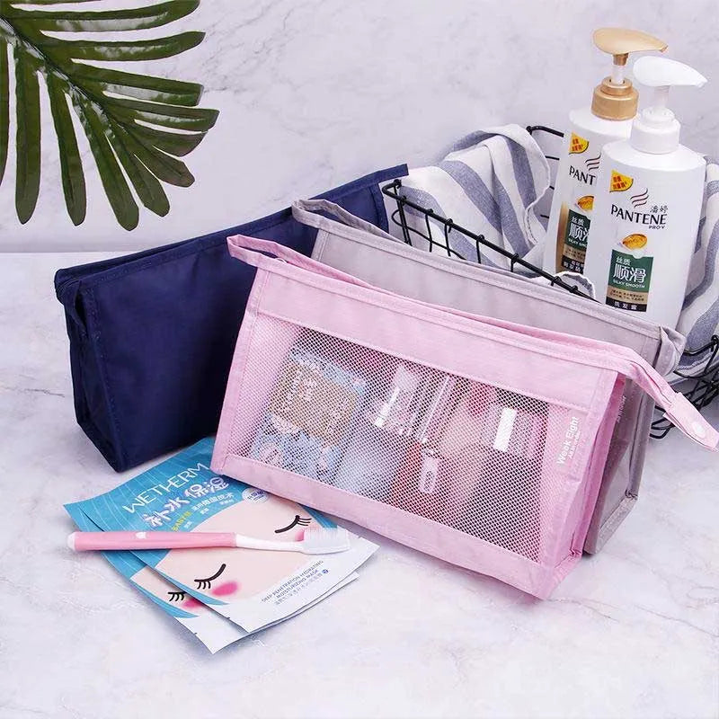 travel waterproof wash bag portable cosmetic storage bag main image