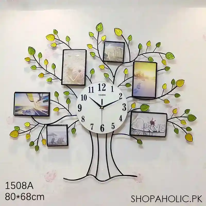 tree frame decorative wall clock (1508a) main image