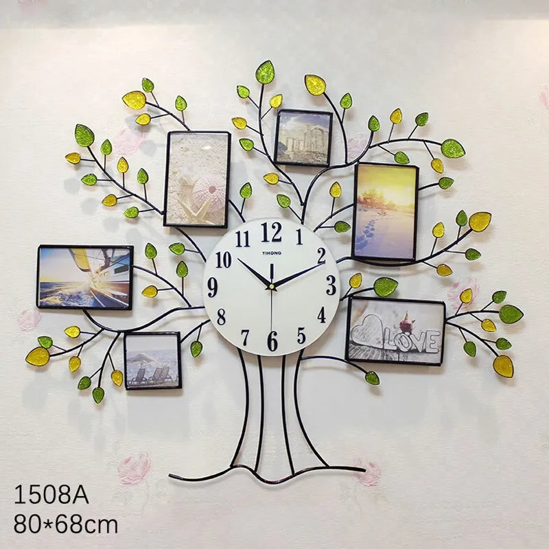 tree frame decorative wall clock (1508a) main image