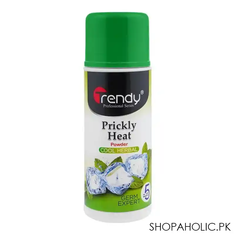 trendy cool herbal prickly heat powder, 150g, td 226 main image