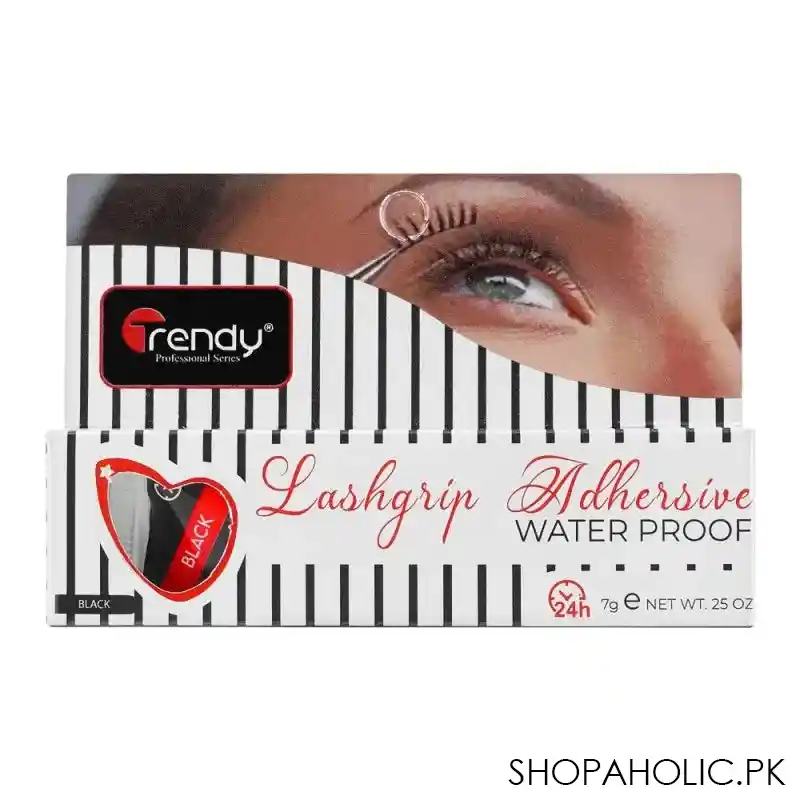 trendy lashgrip adhersive waterproof gum black, td 334 main image