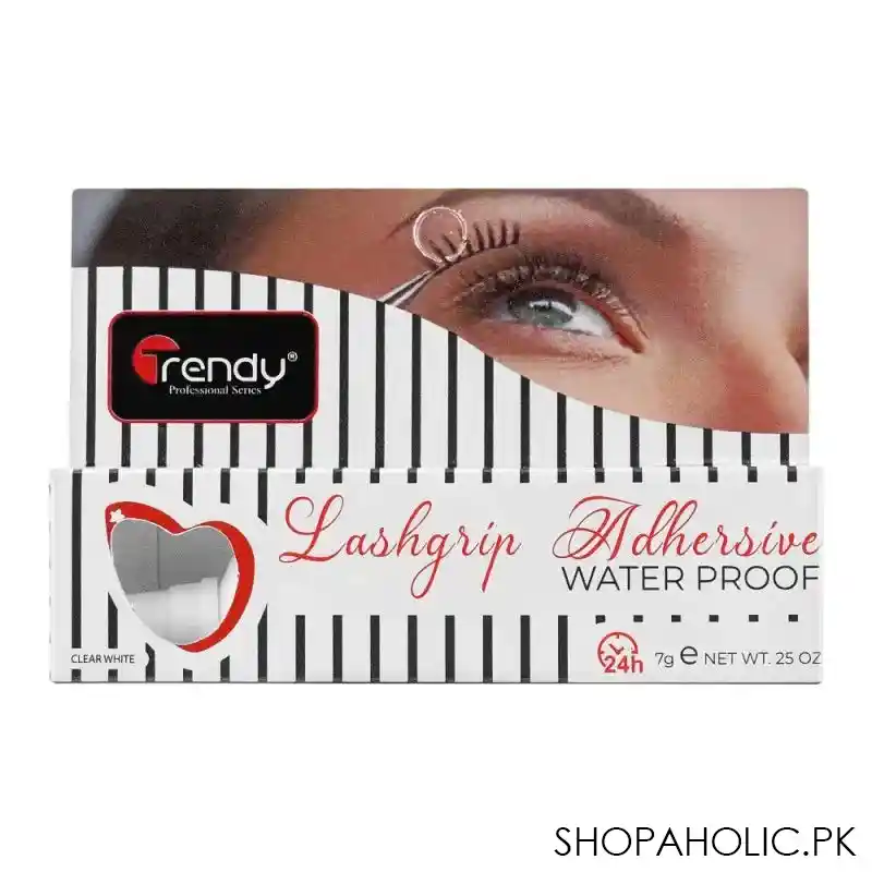 trendy lashgrip adhersive waterproof gum clear white, td 335 main image