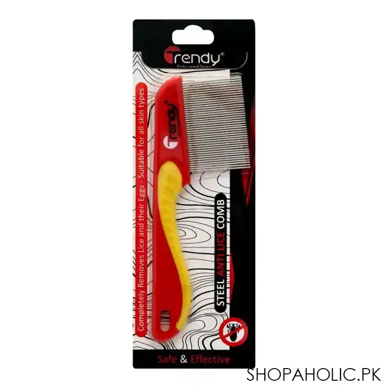 trendy steel anti lice comb, td 168 main image