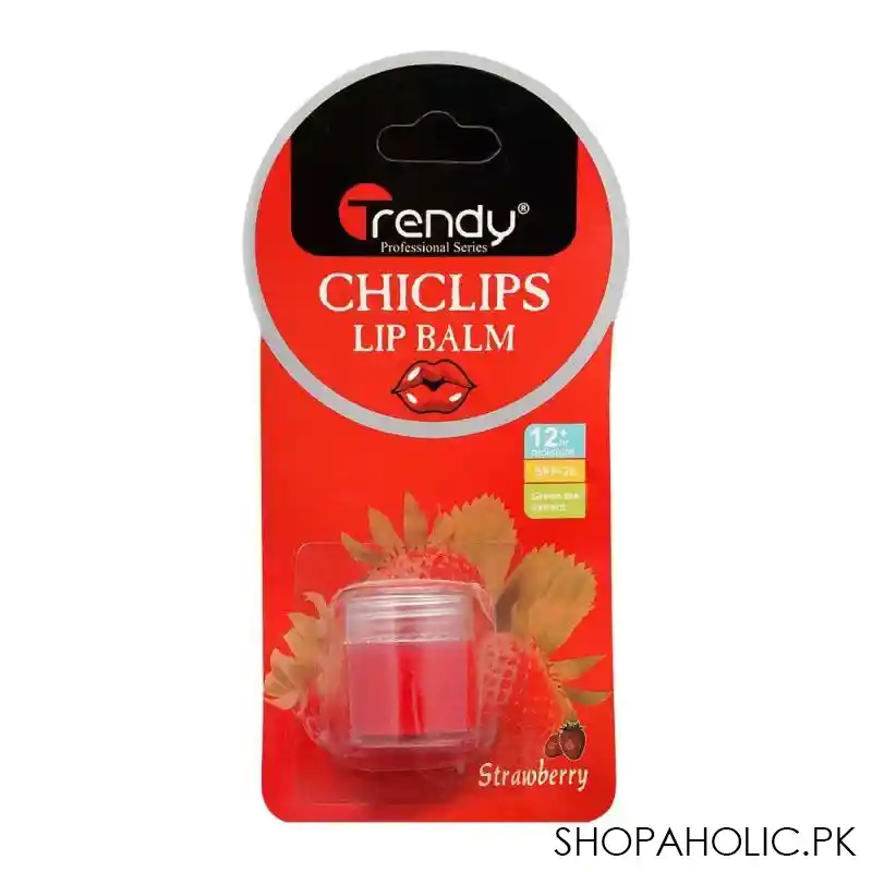 trendy strawberry lip balm, spf 20, td 279 main image