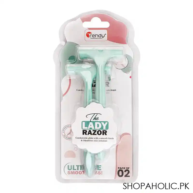 Trendy The Lady Plastic Razor, 2-Pack, TD-394 - Main Image