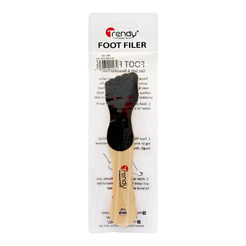 trendy wood foot filer, 2 in 1, td 194 image2