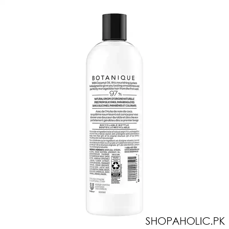 tresemme botanique coconut nourish 97% silicone free conditioner, 473ml image2