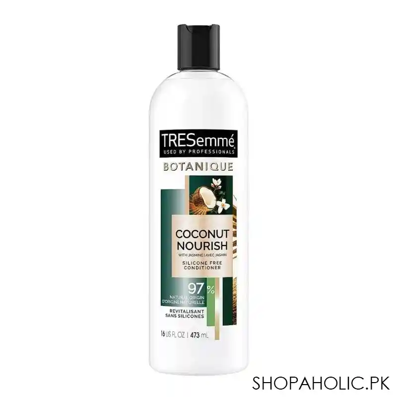 tresemme botanique coconut nourish 97% silicone free conditioner, 473ml main image