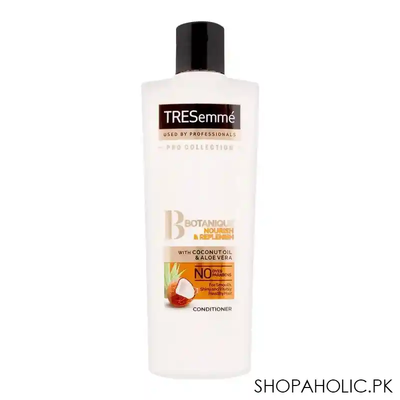 tresemme botanique nourish & replenish coconut oil & aloe vera conditioner, 360ml main image