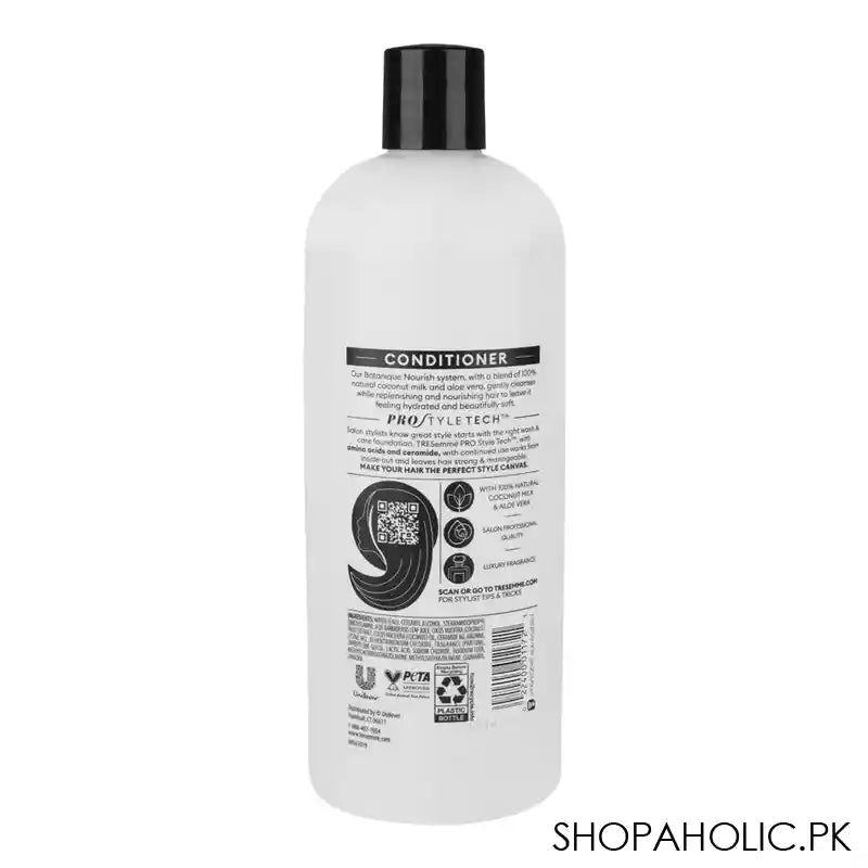 Tresemme Botanique Nourish & Replenish Conditioner With Coconut Milk & Aloe, For Dry Hair, 0% Parabens, 828ml - Image 3