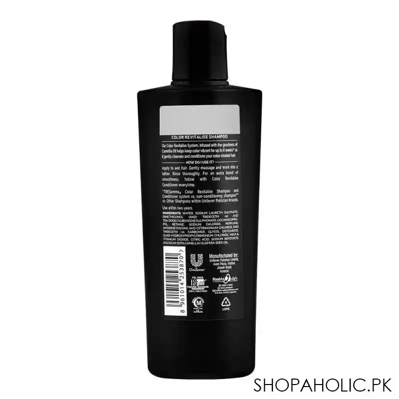 tresemme color revitalise with camelia oil pro collection shampoo, 170ml image2