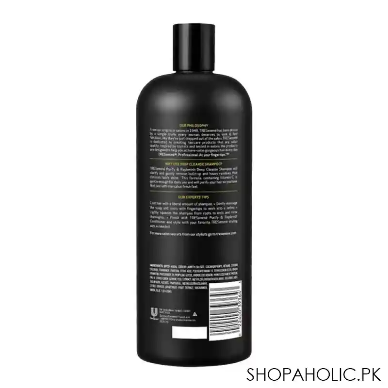 tresemme deep clean shampoo, 828ml image2