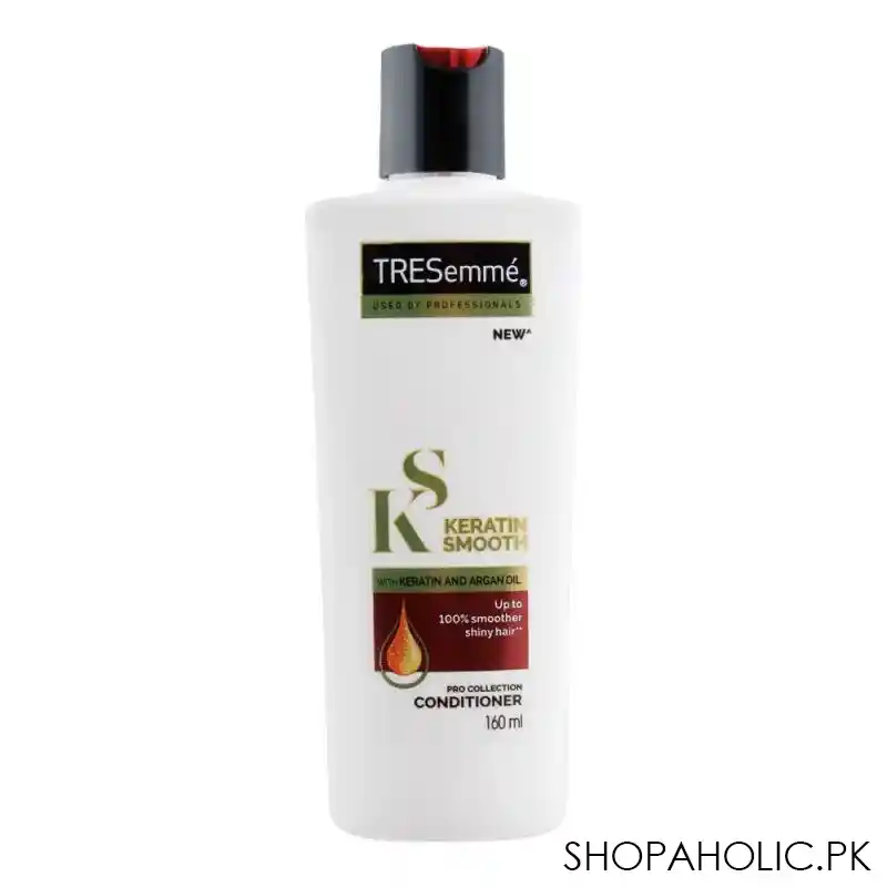 tresemme keratin smooth pro collection conditioner, with keratin & argan oil, 160ml main image