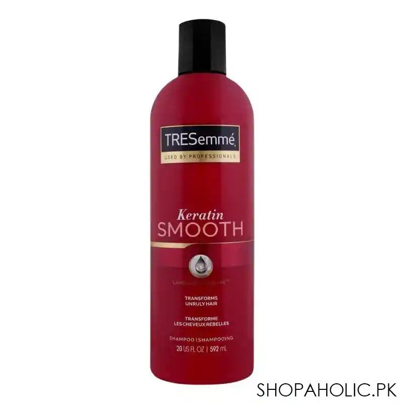 tresemme keratin smooth shampoo, 592ml main image