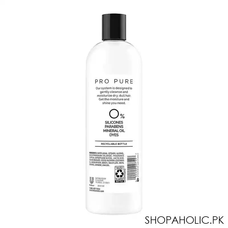 tresemme pro pure micellar moisture 0% sulfate conditioner, 473ml image2