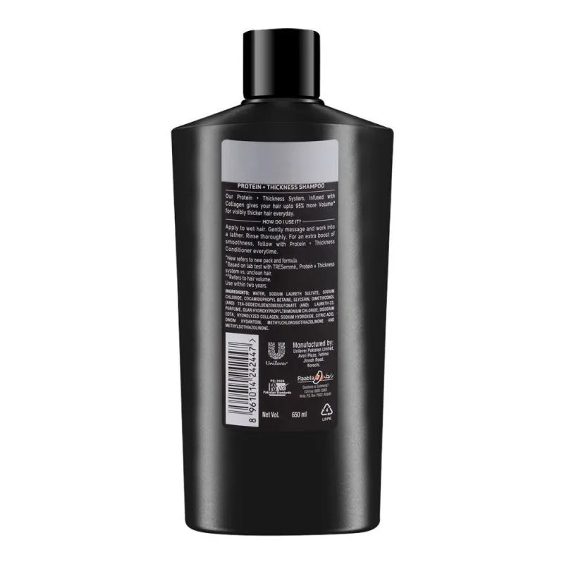 tresemme protein + thickness with collagen pro collection shampoo, 650ml image2