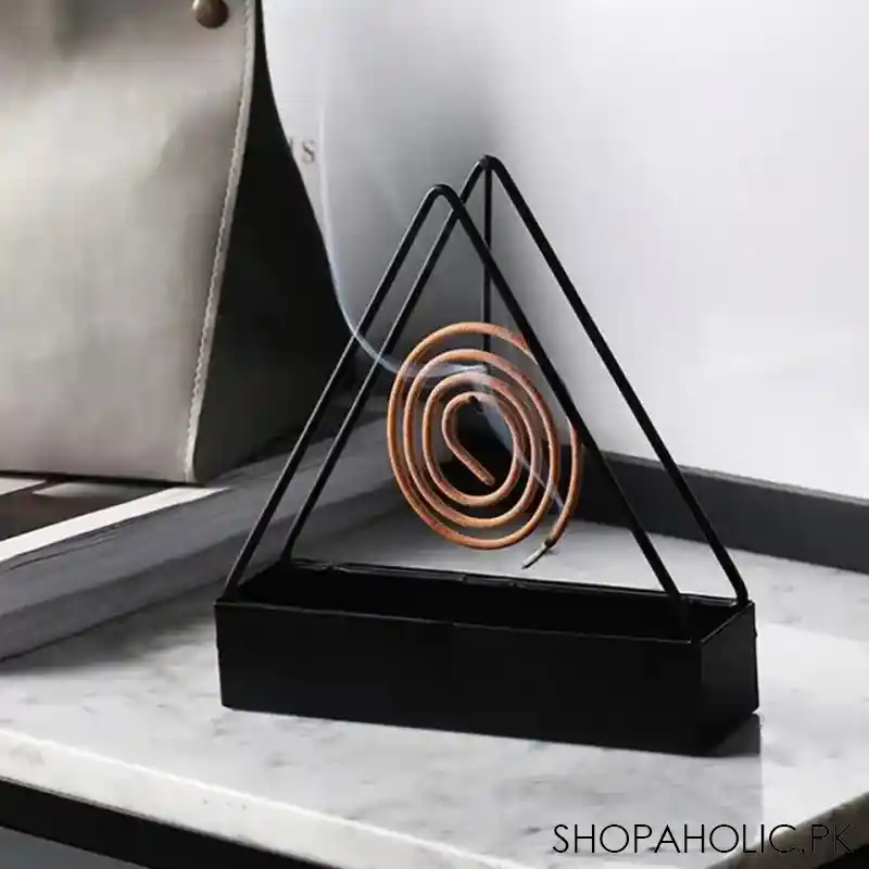 triangular shape mosquito coil holder image2