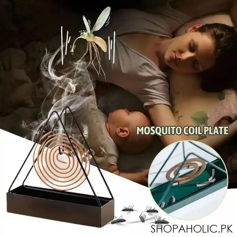 triangular shape mosquito coil holder image3