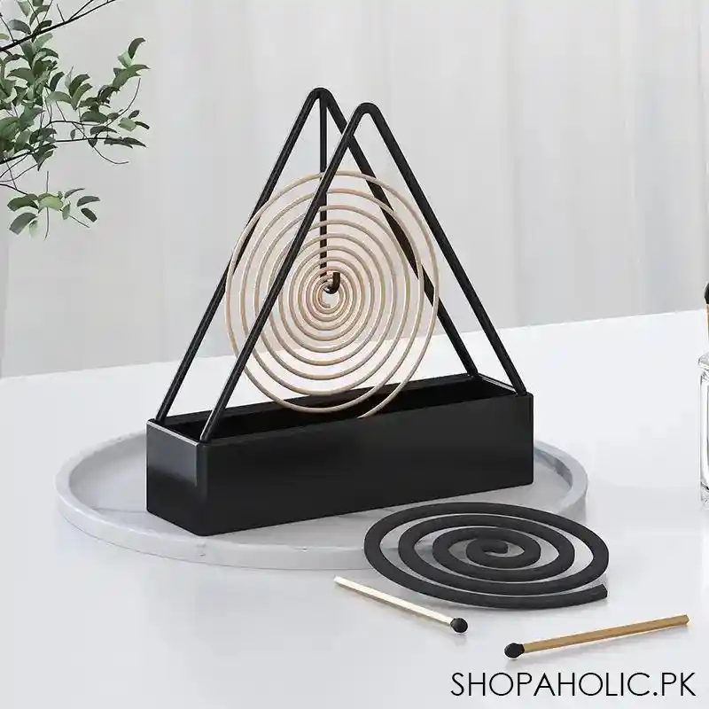 triangular shape mosquito coil holder image4