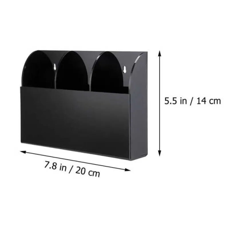 triple remote wall holder black image2