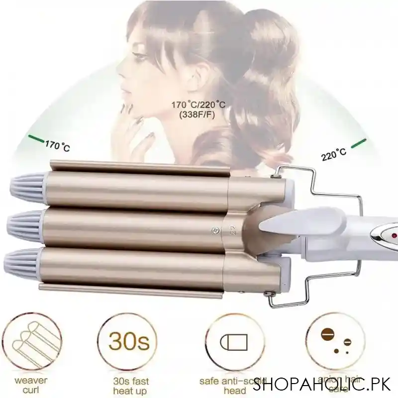 triple wave hair curler image3