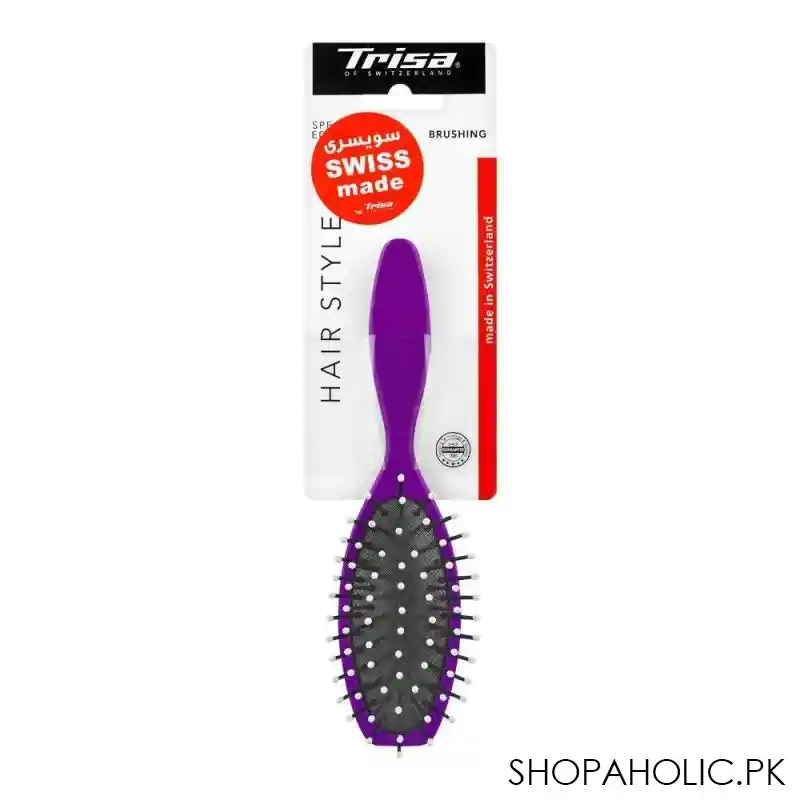 trisa hair style hair brush, dark purple, 374423 main image