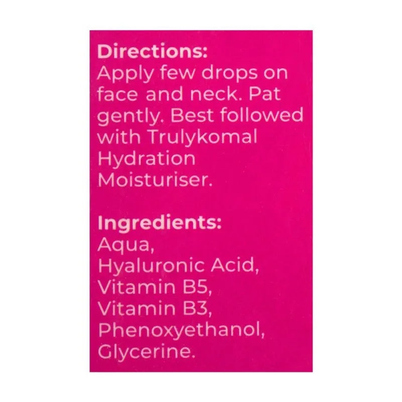 truly komal flawless hyaluronic acid deep hydration serum, all skin types, 17ml image3