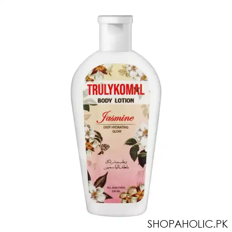 truly komal jasmine deep hydrating glow body lotion, 200ml main image