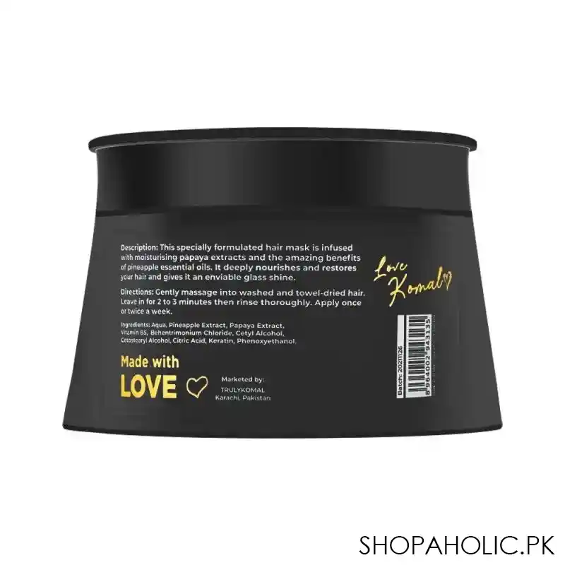 truly komal keratin complex repair & shine deep conditioning mask, 300ml image2