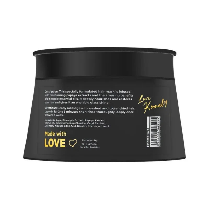 truly komal keratin complex repair & shine deep conditioning mask, 300ml image2