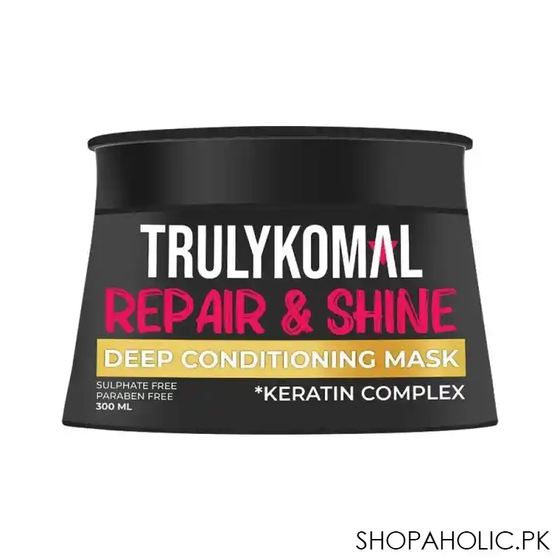 truly komal keratin complex repair & shine deep conditioning mask, 300ml main image