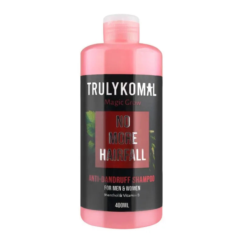 truly komal magicgrow no more hairfall anti dandruff shampoo, 400ml main image