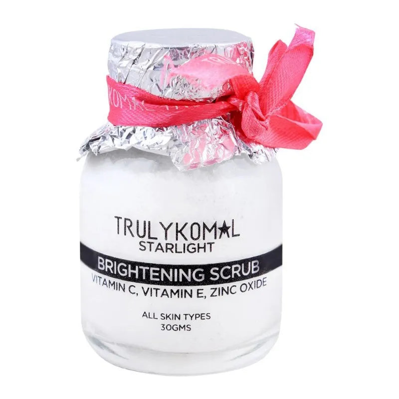 truly komal starlight brightening scrub, all skin types, 30gm main image