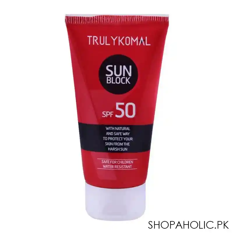 truly komal sun block spf 50, 50ml main image