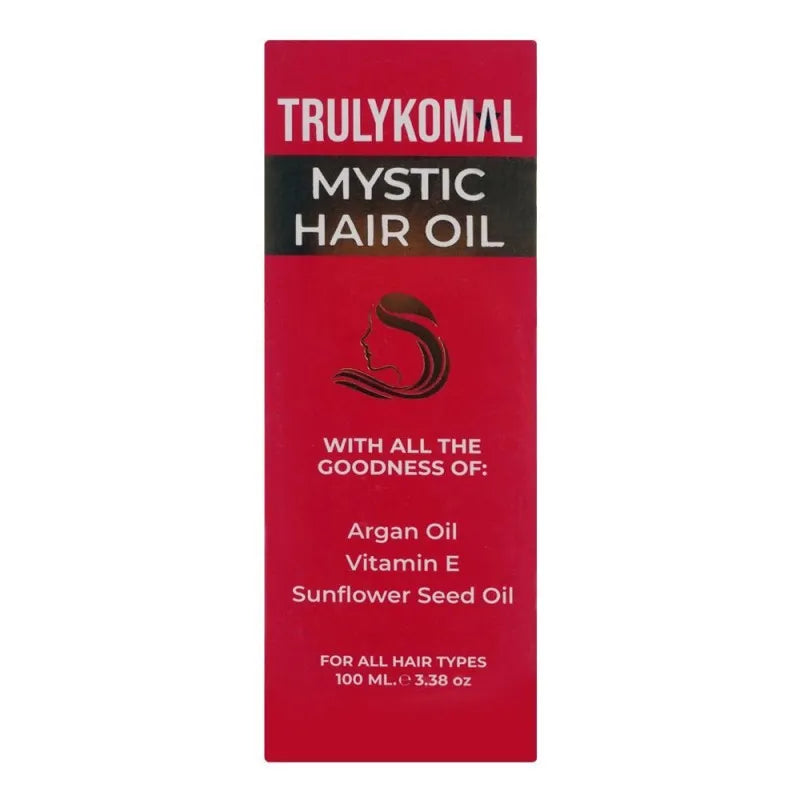 truly komal vitamin e & argan oil mystic oil, for all hair types, 100ml image3