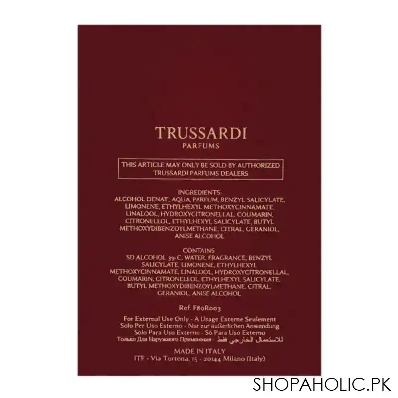 trussardi uomo the red eau de toilette 100ml image3