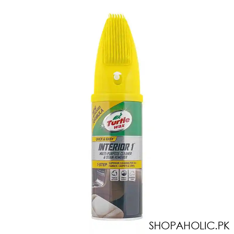 Turtle Wax Car Interior 1 Cleaner With Brush, 400ml - Main Image