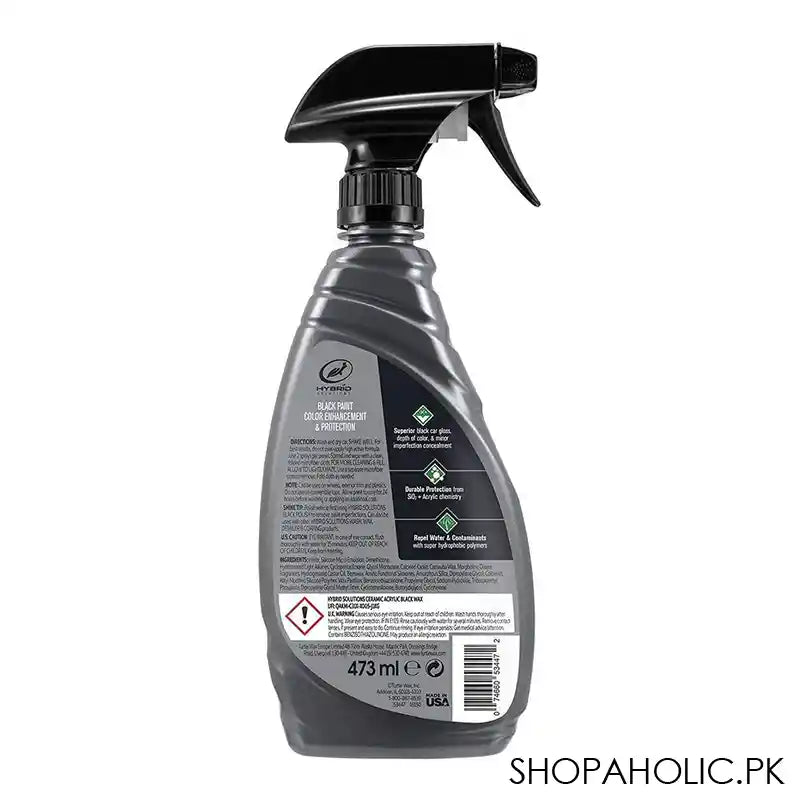 Turtle Wax Hybrid Ceramic Acrylic Black Wax, 473ml - Image 2