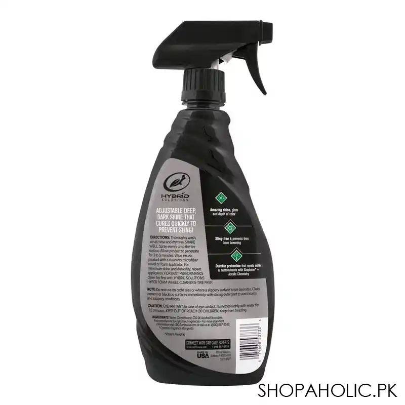 Turtle Wax Hybrid Solution Graphene Acrylic Tire Shine Spray Coating, 680ml - Image 3