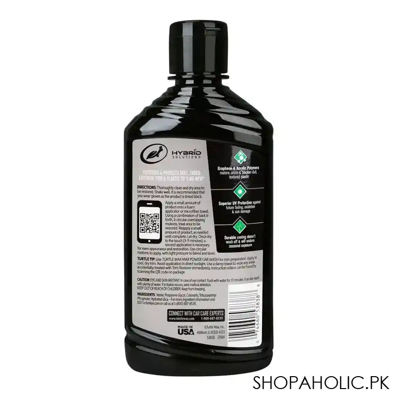 Turtle Wax Hybrid Solution Graphene Acrylic Trim Restorer, 296ml - Image 3