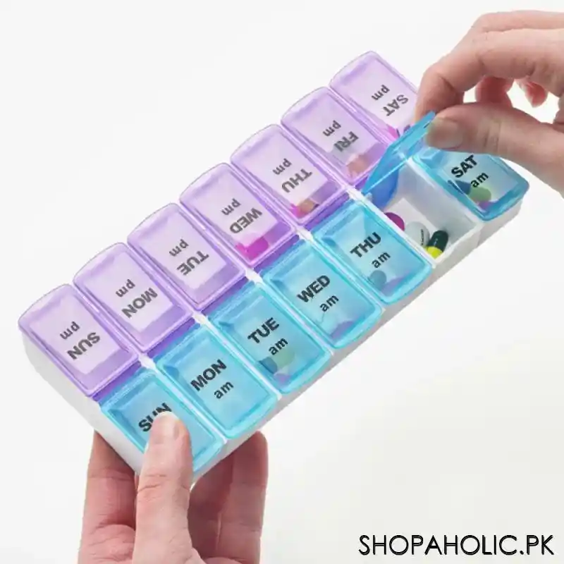 twice a day weekly pill organizer main image