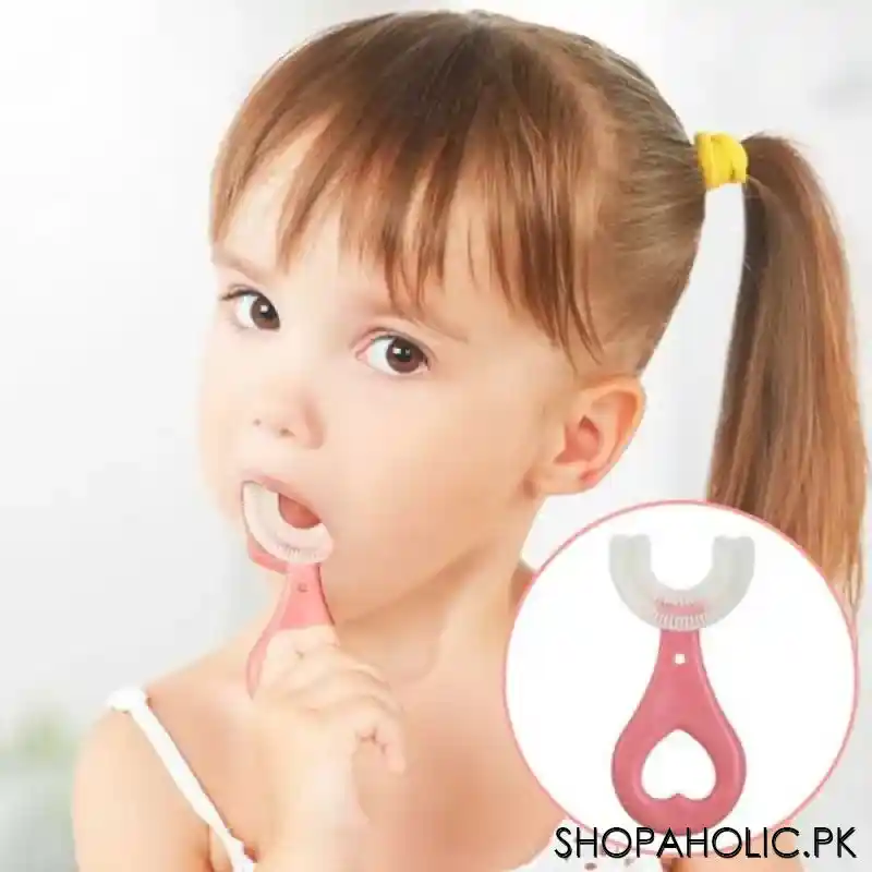 u shaped toothbrush for kids main image