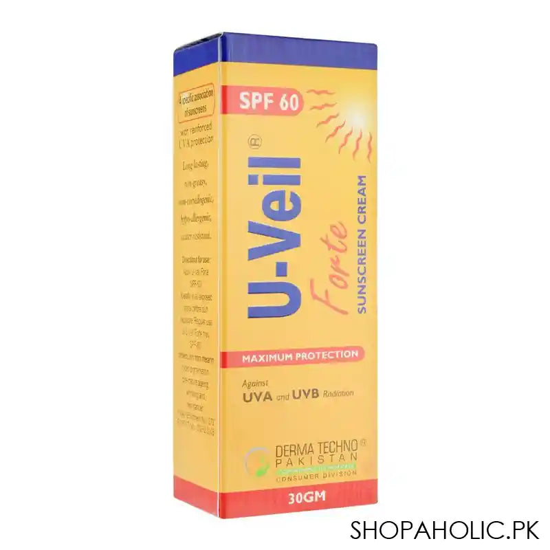 U-Veil Forte SPF-60 Sunscreen Cream, 30g - Main Image